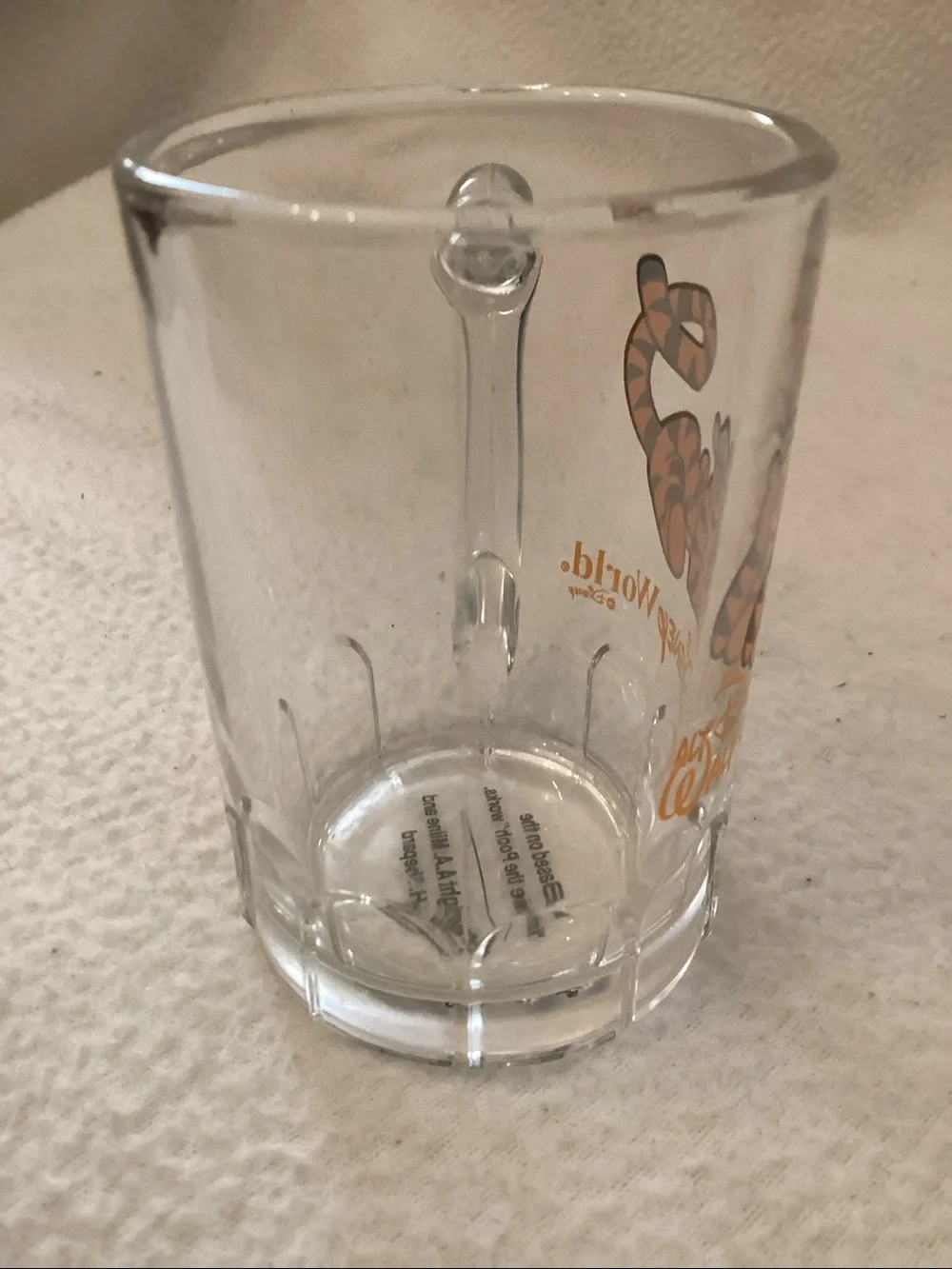 Disney~ Tigger Shot Glass ~ 3” Mini Mug Walt Disney World